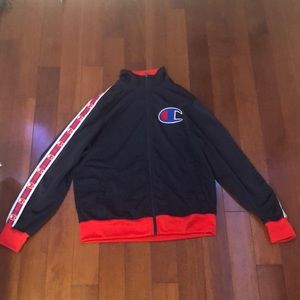 Champion track jacket zip up